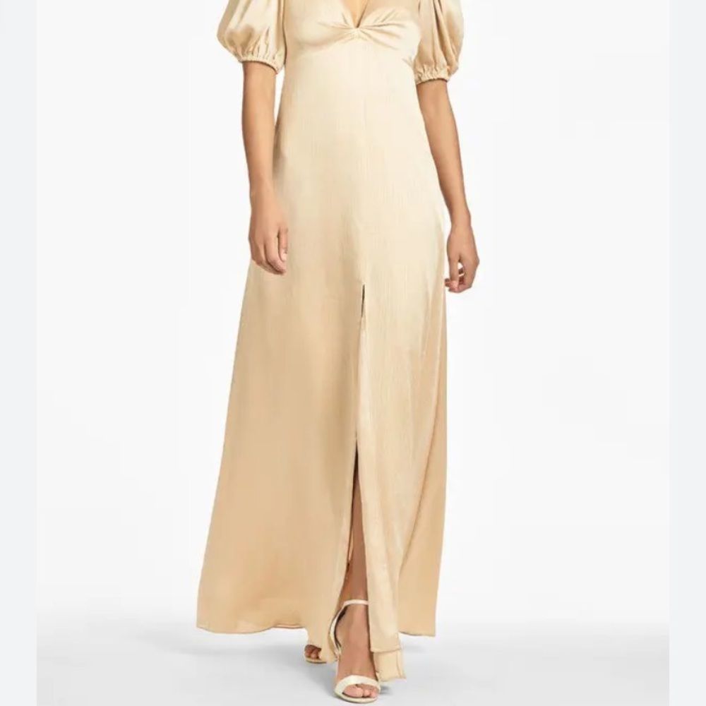 Sachin & Babi ally gown in champagne size 8 NWT